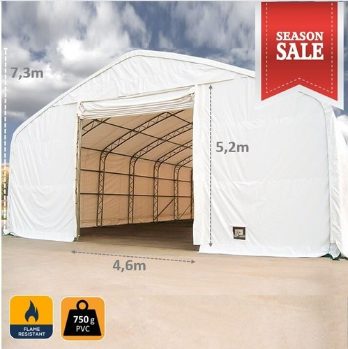Industriezelt 15x30m pvc - 15x30m, weiß