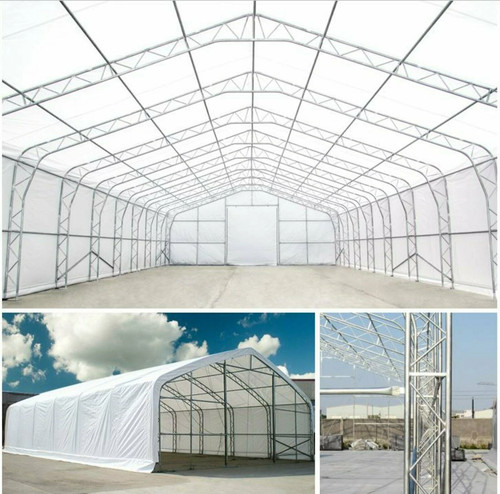 15x30m industriezelt pvc weiß - pvc,